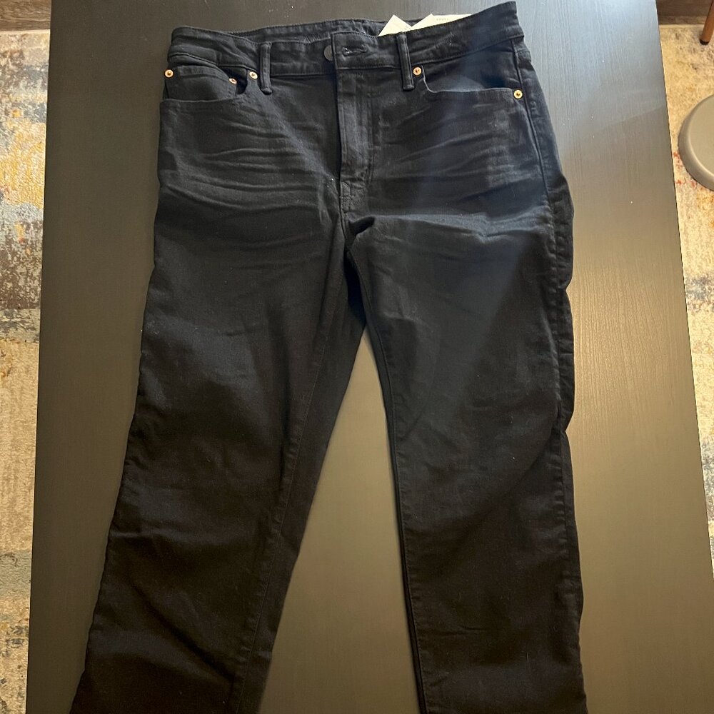 American Eagle Men’s AirFlex+ Original Straight Jeans – Black, 33x32